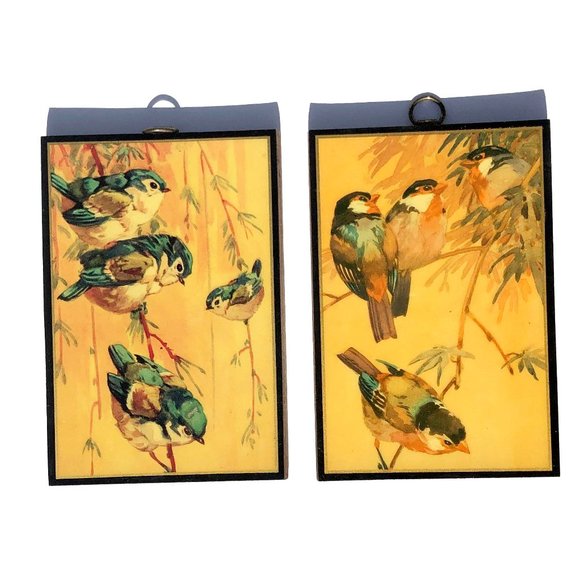 Vintage Other - Vintage Harry Rountree 70's Laquered Wall Hangings Vintage Other - Vintage Harry Rountree 70's Laquered Wall Hangings